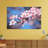 Cherry Blossom Flowers Canvas Afdruk (Insitu (Woonkamer))