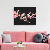 Cherry Blossom Flowers Canvas Afdruk (Insitu (Woonkamer))