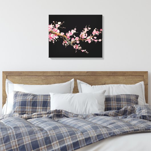 Cherry Blossom Flowers Canvas Afdruk (Insitu (Slaapkamer))