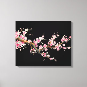 Cherry Blossom Flowers Canvas Afdruk