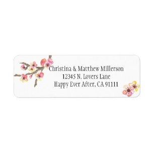 Cherry Blossom Flowers Etiket