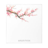Cherry Blossom Flowers Gratitude Notitieblok (Voorkant)