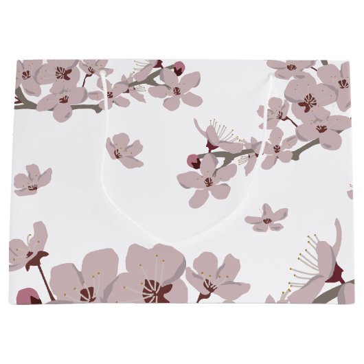 Cherry Blossom Flowers Groot Cadeauzakje (Voorkant)