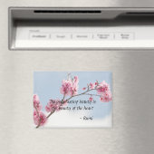 Cherry Blossom Flowers Inspirerend quote Magneet (Insitu (Vaatwasser))