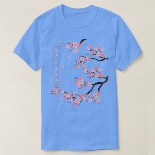 Cherry Blossom Flowers Japanse Art Sakura T-shirt (Design voorkant)