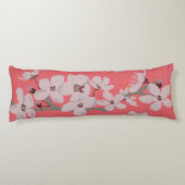 Cherry Blossom Flowers Lichaamskussen (Achterkant)