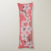 Cherry Blossom Flowers Lichaamskussen (Achterkant (Verticaal))