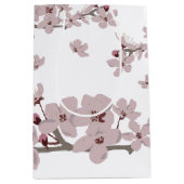 Cherry Blossom Flowers Medium Cadeauzakje (Voorkant)