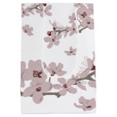 Cherry Blossom Flowers Medium Cadeauzakje (Achterkant)