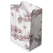 Cherry Blossom Flowers Medium Cadeauzakje (Achterkant Gekanteld)