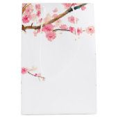 Cherry Blossom Flowers Medium Cadeauzakje (Voorkant)