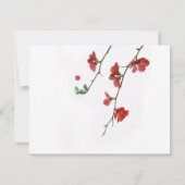 Cherry Blossom Flowers Notitiekaartje (Achterkant)