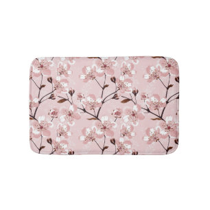 Cherry Blossom Flowers Pattern Badmat