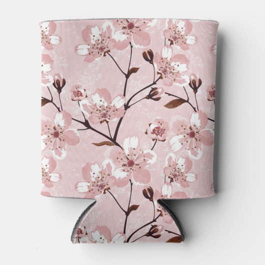 Cherry Blossom Flowers Pattern Blikjeskoeler (Voorkant)