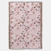 Cherry Blossom Flowers Pattern Deken (Voorkant Verticaal)