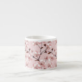 Cherry Blossom Flowers Pattern Espresso Kop (Voorkant)