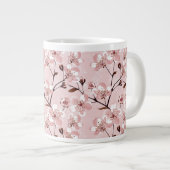 Cherry Blossom Flowers Pattern Grote Koffiekop (Voorkant rechts)