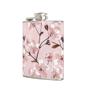 Cherry Blossom Flowers Pattern Heupfles (Links)
