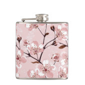 Cherry Blossom Flowers Pattern Heupfles (Voorkant)