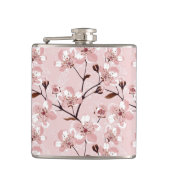 Cherry Blossom Flowers Pattern Heupfles (Voorkant)