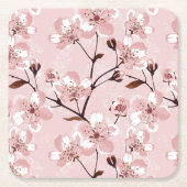 Cherry Blossom Flowers Pattern Kartonnen Onderzetters (Voorkant)