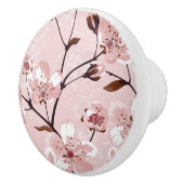 Cherry Blossom Flowers Pattern Keramische Knop (Rechts)