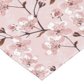 Cherry Blossom Flowers Pattern Korte Tafelloper (Hoek)