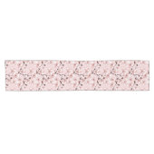 Cherry Blossom Flowers Pattern Korte Tafelloper (Horizontaal)