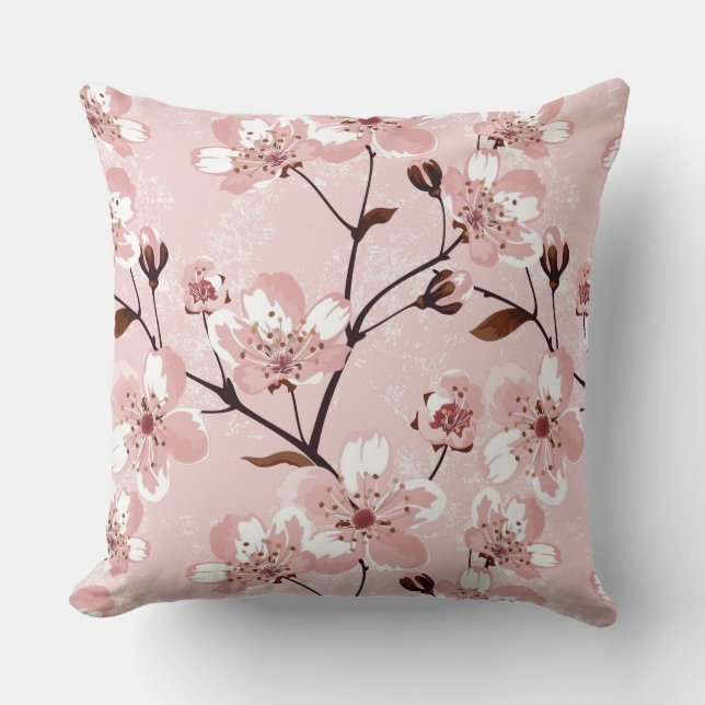Cherry Blossom Flowers Pattern Kussen (Voorkant)