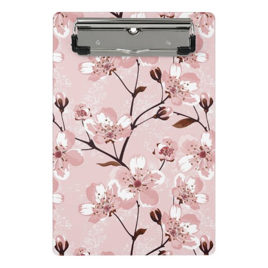 Cherry Blossom Flowers Pattern Mini Klembord (Voorkant)