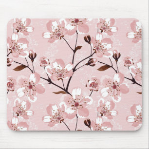 Cherry Blossom Flowers Pattern Muismat