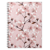 Cherry Blossom Flowers Pattern Notitieboek (Voorkant)