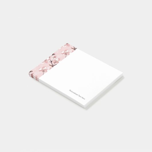 Cherry Blossom Flowers Pattern Post-it® Notes (Schuin)