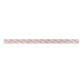 Cherry Blossom Flowers Pattern Satijnen Lint (Voorkant)