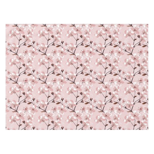 Cherry Blossom Flowers Pattern Tafelkleed (Voorkant (Horizontaal))