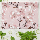 Cherry Blossom Flowers Pattern Theedoek (Gevouwen)