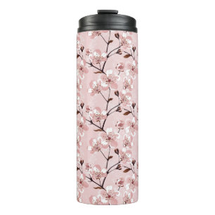 Cherry Blossom Flowers Pattern Thermosbeker