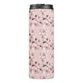 Cherry Blossom Flowers Pattern Thermosbeker (Achterkant)