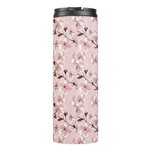 Cherry Blossom Flowers Pattern Thermosbeker (Achterkant)