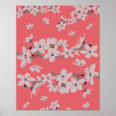 Cherry Blossom Flowers Poster (Voorkant)