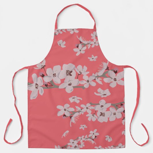 Cherry Blossom Flowers Schort (Voorkant)