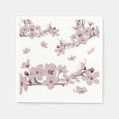 Cherry Blossom Flowers Servet (Voorkant)