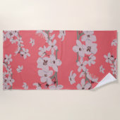 Cherry Blossom Flowers Strandlaken (Voorkant)