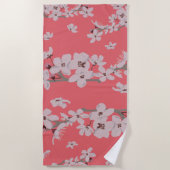 Cherry Blossom Flowers Strandlaken (Voorkant)