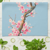 Cherry Blossom Flowers Theedoek (Gevouwen)