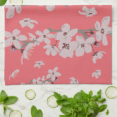 Cherry Blossom Flowers Theedoek (Gevouwen)