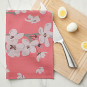 Cherry Blossom Flowers Theedoek (Quarter Fold)