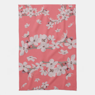 Cherry Blossom Flowers Theedoek