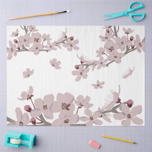 Cherry Blossom Flowers Tissuepapier (Craft)