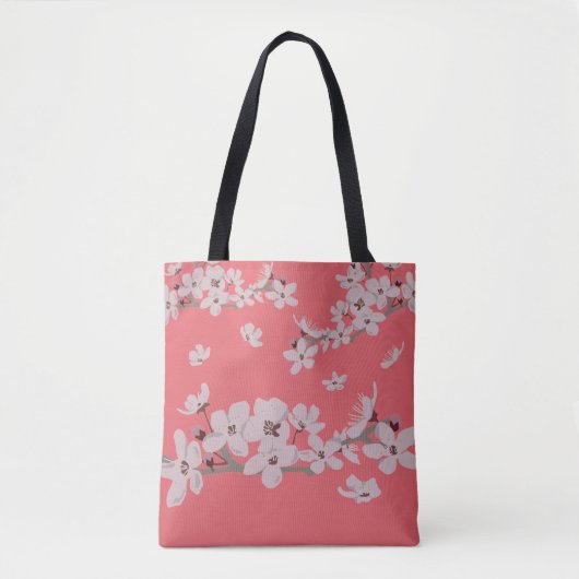 Cherry Blossom Flowers Tote Bag (Voorkant)